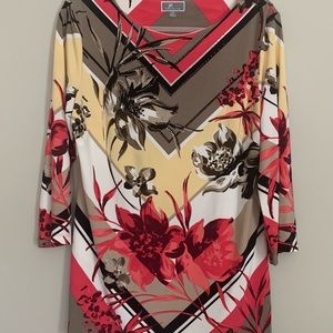 JM Collection Print Tunic Top